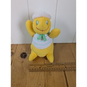 Rare 1990 Baby Gund Turtle Plush Rattle - Sailor outfit - Terry Cloth